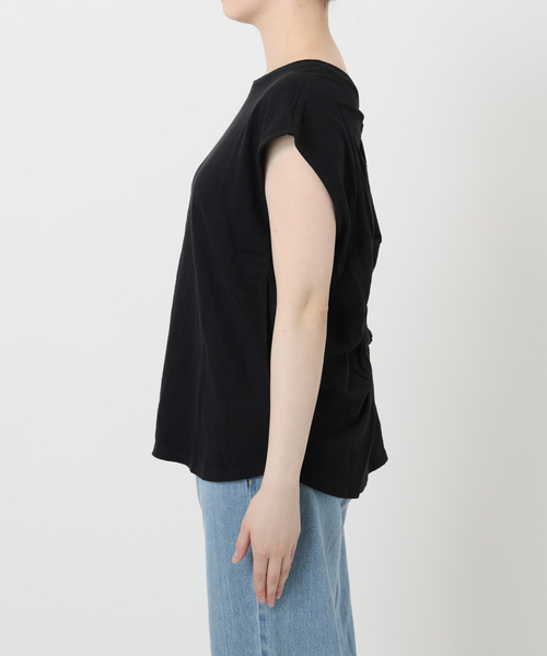 新品タグ付き IENAリネンコンバックノットプルオーバー IENA tシャツ リネンコンバックノットプルオーバー レディース