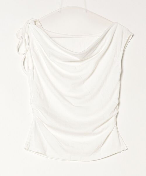 FREE STYLISTS(フリー スタイリスト)の「YUGA_YGMC Ribbon off-shoulder top(その他トップス・レディース・ベージュ/ブラック/ホワイト/グレー・FREE)」の5枚目の写真
