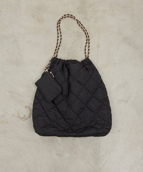 GALLARDAGALANTE(ガリャルダガランテ)の「【2.718】キルティングチェーンバッグ(トートバッグ・レディース・ブラック/ブラウン・FREE)」の13枚目の写真