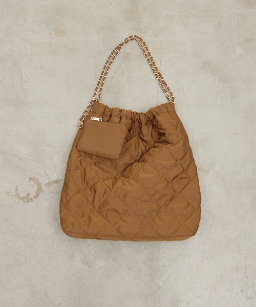GALLARDAGALANTE(ガリャルダガランテ)の「【2.718】キルティングチェーンバッグ(トートバッグ・レディース・ブラック/ブラウン・FREE)」の19枚目の写真