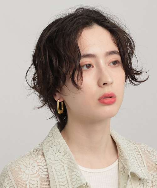 GEORGE'S（ジョージズ）の「スクエアフープピアス（ピアス（両耳用）・レディース・イエロー・FREE）」の2枚目の写真