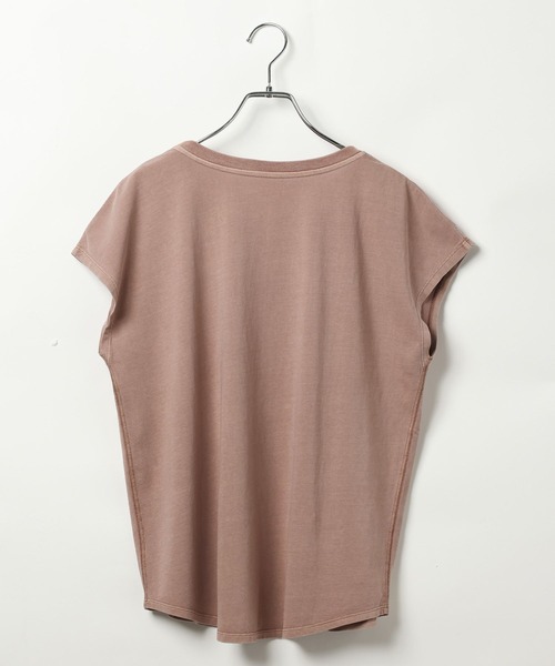 BAYFLOW(ベイフロー)の「フェードシルケットフォトT(Tシャツ/カットソー・レディース・オフホワイト/ピンク/チャコール・FREE)」の9枚目の写真