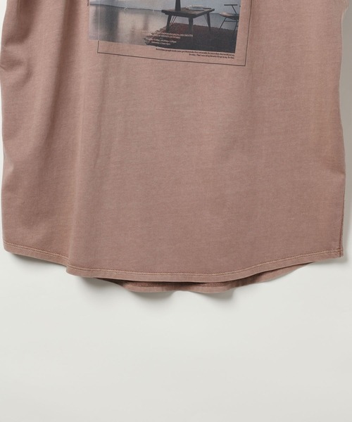 BAYFLOW(ベイフロー)の「フェードシルケットフォトT(Tシャツ/カットソー・レディース・オフホワイト/ピンク/チャコール・FREE)」の13枚目の写真