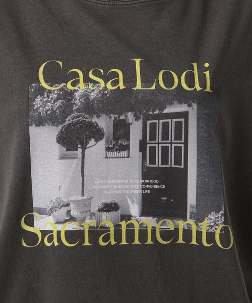 BAYFLOW(ベイフロー)の「フェードシルケットフォトT(Tシャツ/カットソー・レディース・オフホワイト/ピンク/チャコール・FREE)」の15枚目の写真