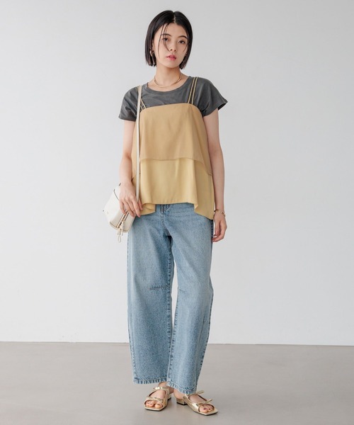 BAYFLOW(ベイフロー)の「フェードシルケットフォトT(Tシャツ/カットソー・レディース・オフホワイト/ピンク/チャコール・FREE)」の20枚目の写真