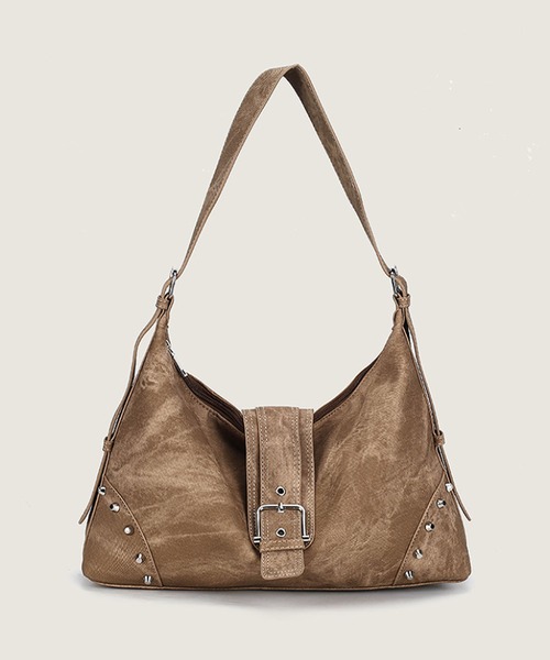 florist（フローリスト）の「ベルトデザイングランジトートバッグ/ショルダーバッグ（トートバッグ・レディース・グレー/ブラウン・FREE）」の4枚目の写真