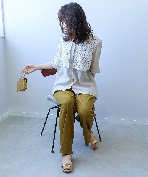 leswel（レスウェル）の「【L～5L 大きいサイズ】【接触冷感】ミニテレコイージーパンツ（その他パンツ・レディース・キャメル/チャコールグレー・L/LL/3L/4L/5L）」の10枚目の写真