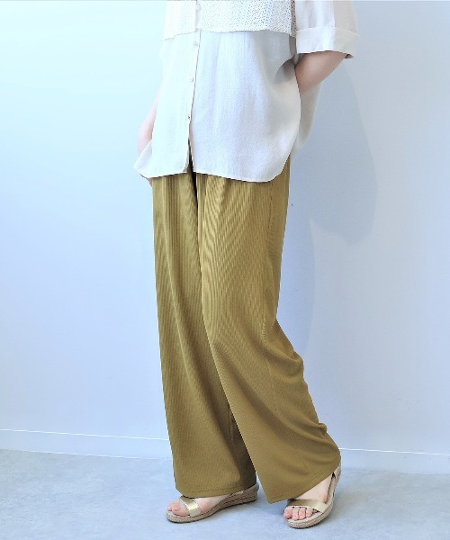 leswel（レスウェル）の「【L～5L 大きいサイズ】【接触冷感】ミニテレコイージーパンツ（その他パンツ・レディース・キャメル/チャコールグレー・L/LL/3L/4L/5L）」の11枚目の写真