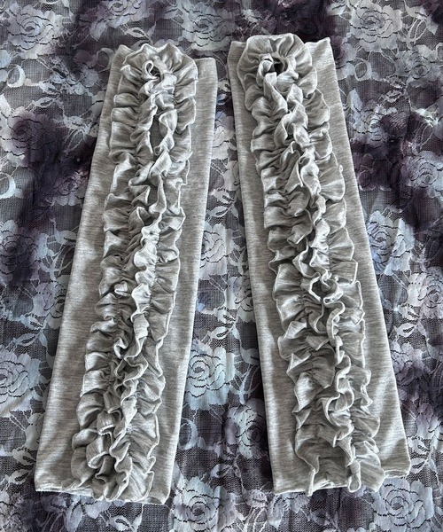 SANSeLF（サンセルフ）の「【SANSeLF】 フリルロングアームカバー  saa25s021（アームカバー・レディース・ブラック/グレー/ホワイト・FREE）」の13枚目の写真