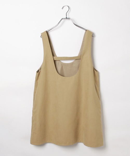 LEPSIM（レプシィム）の「スエードキャミチュニック　579615（チュニック・レディース・チャコールグレー/ベージュ・FREE）」の13枚目の写真