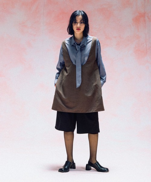 LEPSIM（レプシィム）の「スエードキャミチュニック　579615（チュニック・レディース・チャコールグレー/ベージュ・FREE）」の14枚目の写真