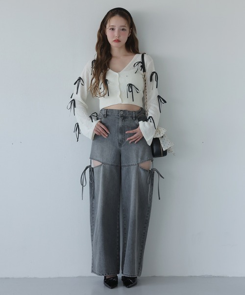 セール】【Mode Ribbon Collection】リボンカーディガン（カーディガン