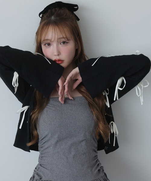 セール】【Mode Ribbon Collection】リボンカーディガン（カーディガン