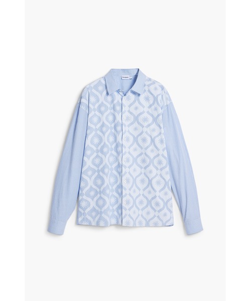 Desigual（デシグアル）の「ストライプ柄の長袖シャツ（シャツ/ブラウス・メンズ・ブルー・S/M/XL/L）」の6枚目の写真