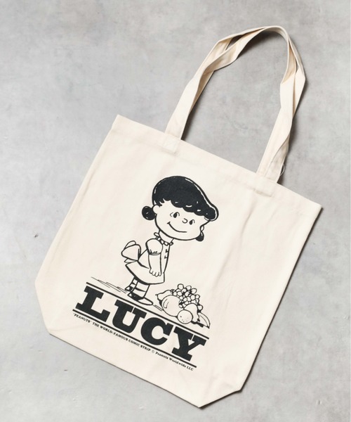 PEANUTS(ピーナッツ)の「【78】【FRUIT OF THE LOOM x PEANUTS】トートバッグ(トートバッグ・レディース・ホワイト系その他2/ホワイト系その他3/ホワイト/ホワイト系その他・FREE)」の1枚目の写真