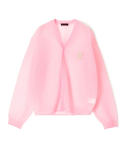 CABaN ピンク カーディガンMサイズ キャバン CABaN CABaN コットンカシミヤ クルーネック