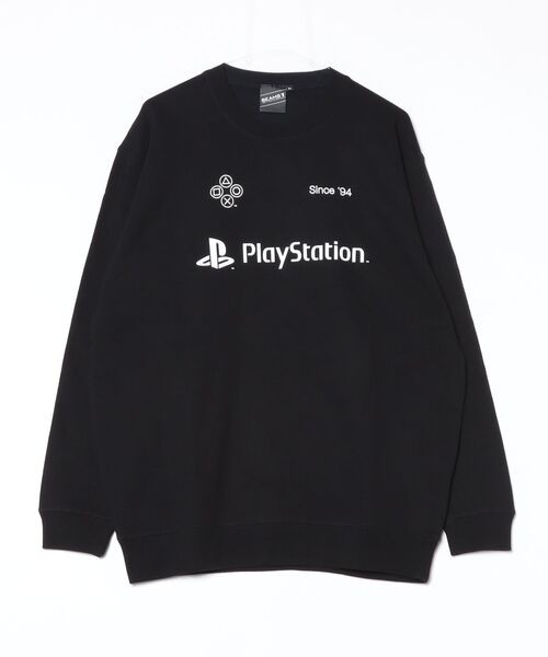 BEAMS T(ビームスティー)の「BEAMS T / PlayStation(TM) CREWNECK(スウェット・メンズ・ブラック/グレー・L/M/S/XL)」の3枚目の写真