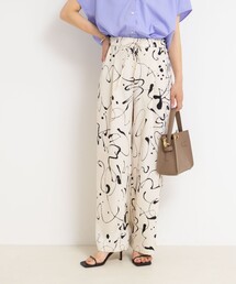 NOLLEY’S | ウォッシャブルプリントタックワイドパンツ(その他パンツ)