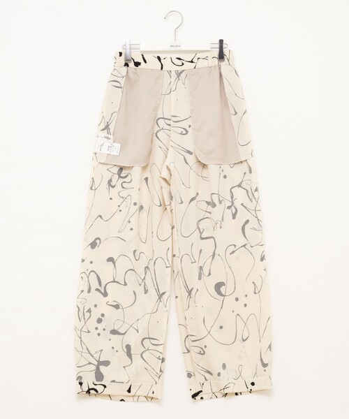 NOLLEY’S（ノーリーズ）の「ウォッシャブルプリントタックワイドパンツ（その他パンツ・レディース・ホワイト系その他2/ブラック系その他・36/38）」の9枚目の写真