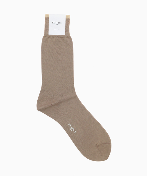 EDIFICE（エディフィス）の「ハイゲージスムース（ソックス/靴下・メンズ・オレンジ系その他/ブルー/ベージュ/ブラック/ホワイト・FREE）」の3枚目の写真