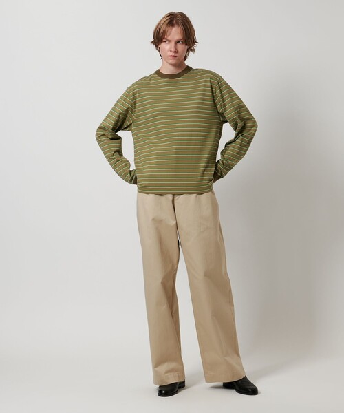LOEFF(ロエフ)の「<LOEFF>マルチボーダー ロングスリーブ カットソー UNISEX(Tシャツ/カットソー・レディース・ダークグレー/ベージュ・0/1/2)」の13枚目の写真