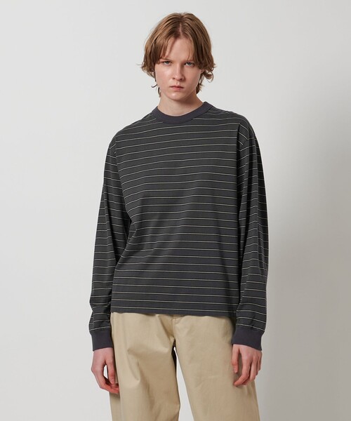 LOEFF>マルチボーダー ロングスリーブ カットソー UNISEX(T LOEFF>マルチボーダー ロングスリーブ カットソー UNISEX(T