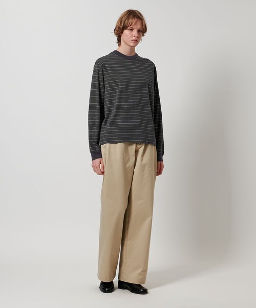 LOEFF(ロエフ)の「<LOEFF>マルチボーダー ロングスリーブ カットソー UNISEX(Tシャツ/カットソー・レディース・ダークグレー/ベージュ・0/1/2)」の19枚目の写真