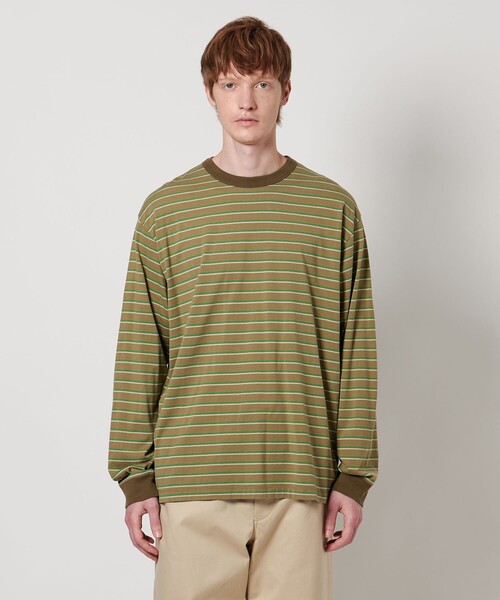 tシャツ 「LOEFF」マルチボーダー ロングスリーブ カットソー  UNISEX レディース メンズ LOEFF＞マルチボーダー ロングスリーブ カットソー UNISEX（T