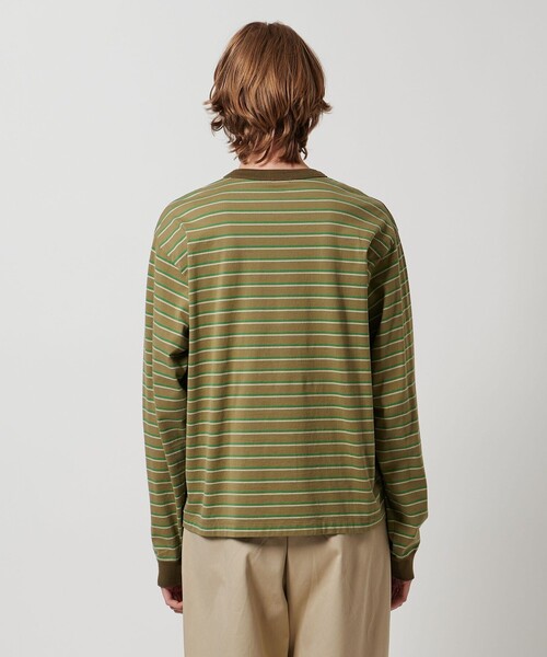 秋　完売品　【未使用】aLORS paris ストライプ長袖カットソー ボーダー LOEFF＞マルチボーダー ロングスリーブ カットソー UNISEX（T