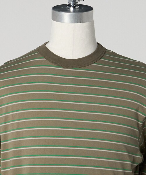 LOEFF＞マルチボーダー ロングスリーブ カットソー UNISEX（T