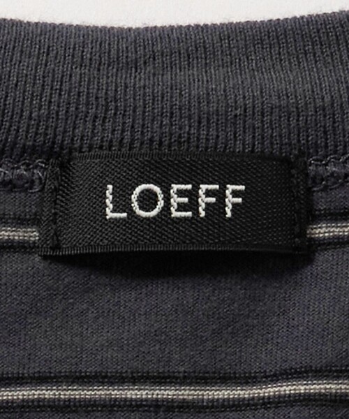 LOEFF(ロエフ)の「<LOEFF>マルチボーダー ロングスリーブ カットソー UNISEX(Tシャツ/カットソー・レディース・ダークグレー/ベージュ・0/1/2)」の4枚目の写真