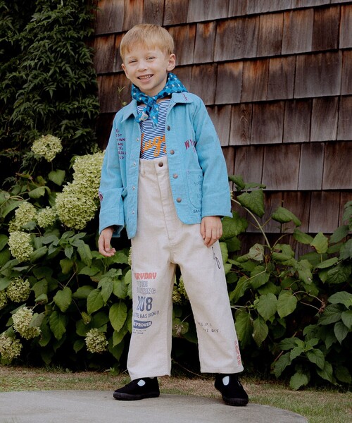 こども ビームス（コドモビームス）の「【別注】PAYDAY / コーデュロイ サスペンダー パンツ 2025FW（100～160cm）（その他パンツ・キッズ・オフホワイト/ブルー・100/110/120/130/140/150/160）」の17枚目の写真