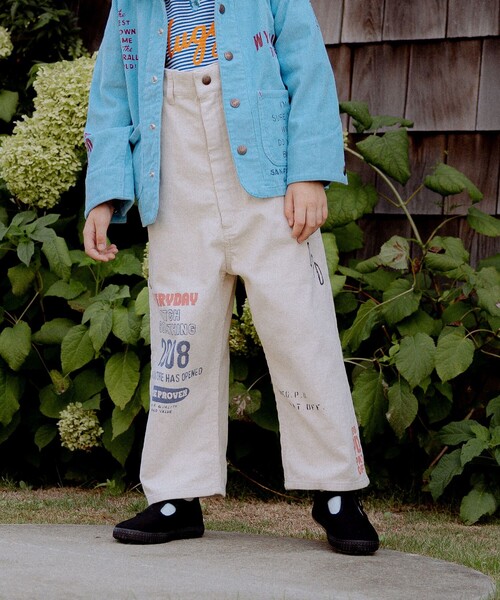 こども ビームス（コドモビームス）の「【別注】PAYDAY / コーデュロイ サスペンダー パンツ 2025FW（100～160cm）（その他パンツ・キッズ・オフホワイト/ブルー・100/110/120/130/140/150/160）」の18枚目の写真