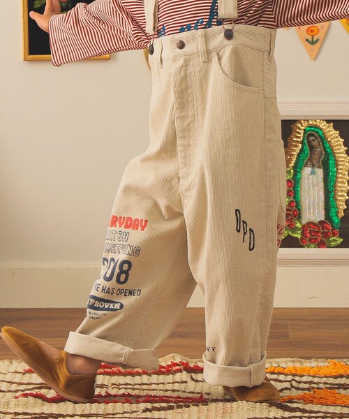 こども ビームス（コドモビームス）の「【別注】PAYDAY / コーデュロイ サスペンダー パンツ 2025FW（100～160cm）（その他パンツ・キッズ・オフホワイト/ブルー・100/110/120/130/140/150/160）」の21枚目の写真