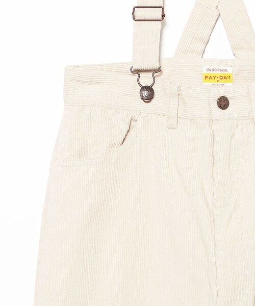 こども ビームス（コドモビームス）の「【別注】PAYDAY / コーデュロイ サスペンダー パンツ 2025FW（100～160cm）（その他パンツ・キッズ・オフホワイト/ブルー・100/110/120/130/140/150/160）」の5枚目の写真