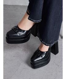 GYDA | GGアンクルストラップチャンキーヒールパンプス(パンプス)