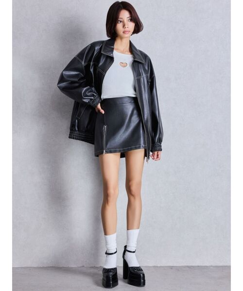 GYDA（ジェイダ）の「GGアンクルストラップチャンキーヒールパンプス（パンプス・レディース・ブラック/レッド・SMALL/MEDIUM/LARGE）」の11枚目の写真