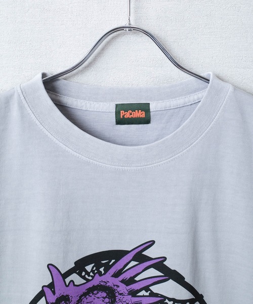 INNOCENT(イノセント)の「【PaCoMa/パコマ】Styraco saurus TEE (ADULT) スティラコサウルス Tシャツ 大人用(Tシャツ/カットソー・メンズ・スミクロ/サックスブルー/オフホワイト/ライトグレー・MEDIUM/LARGE/X-LARGE)」の5枚目の写真