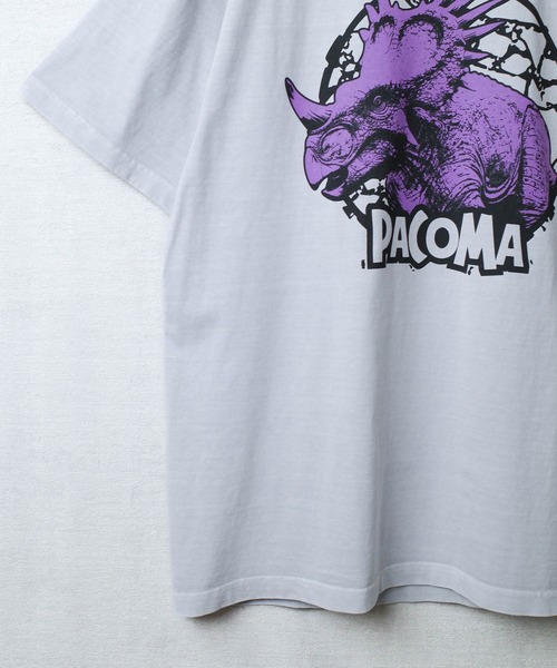 INNOCENT(イノセント)の「【PaCoMa/パコマ】Styraco saurus TEE (ADULT) スティラコサウルス Tシャツ 大人用(Tシャツ/カットソー・メンズ・スミクロ/サックスブルー/オフホワイト/ライトグレー・MEDIUM/LARGE/X-LARGE)」の6枚目の写真