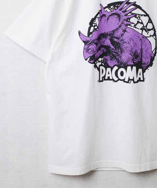 INNOCENT(イノセント)の「【PaCoMa/パコマ】Styraco saurus TEE (ADULT) スティラコサウルス Tシャツ 大人用(Tシャツ/カットソー・メンズ・スミクロ/サックスブルー/オフホワイト/ライトグレー・MEDIUM/LARGE/X-LARGE)」の15枚目の写真