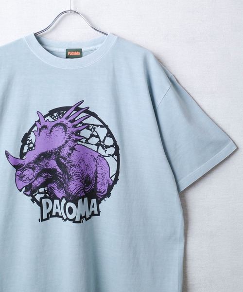 INNOCENT(イノセント)の「【PaCoMa/パコマ】Styraco saurus TEE (ADULT) スティラコサウルス Tシャツ 大人用(Tシャツ/カットソー・メンズ・スミクロ/サックスブルー/オフホワイト/ライトグレー・MEDIUM/LARGE/X-LARGE)」の20枚目の写真