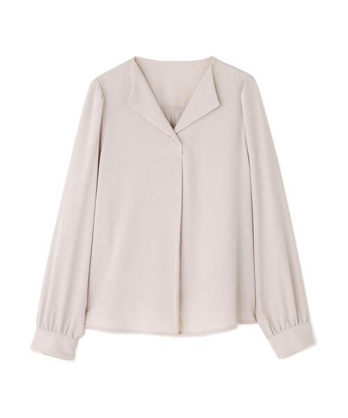 NATURAL BEAUTY BASIC（ナチュラルビューティーベーシック）の「◇スキッパーメタルポイントブラウス（シャツ/ブラウス・レディース・イエロー/ベージュ/ダークブルー・MEDIUM/SMALL）」の4枚目の写真