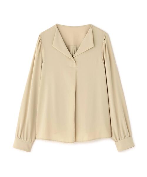 NATURAL BEAUTY BASIC（ナチュラルビューティーベーシック）の「◇スキッパーメタルポイントブラウス（シャツ/ブラウス・レディース・イエロー/ベージュ/ダークブルー・MEDIUM/SMALL）」の12枚目の写真