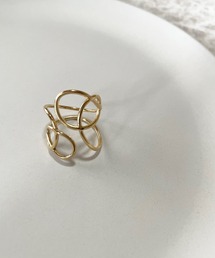 金属アレルギー対応 サージカルステンレス/316L 透かしループラインリング