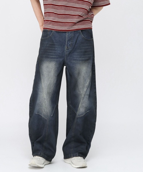 3.3 Field Trip （3.3フィールドトリップ）の「3.3 Field Trip／バレル切り替えデニム（デニムパンツ・メンズ・スカイブルー・MEDIUM/LARGE）」の5枚目の写真