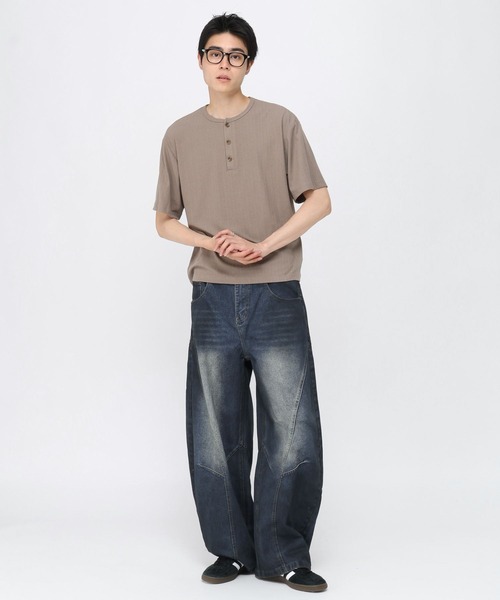 3.3 Field Trip （3.3フィールドトリップ）の「3.3 Field Trip／バレル切り替えデニム（デニムパンツ・メンズ・スカイブルー・MEDIUM/LARGE）」の7枚目の写真