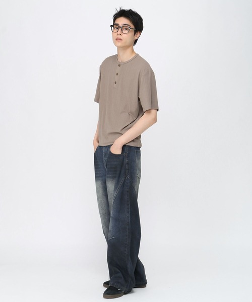 3.3 Field Trip （3.3フィールドトリップ）の「3.3 Field Trip／バレル切り替えデニム（デニムパンツ・メンズ・スカイブルー・MEDIUM/LARGE）」の8枚目の写真