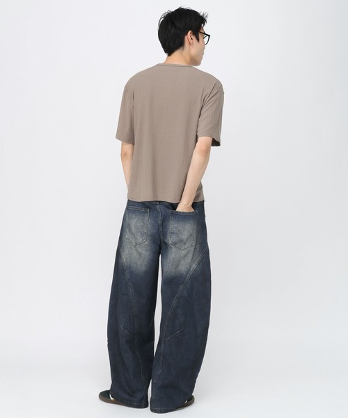 3.3 Field Trip （3.3フィールドトリップ）の「3.3 Field Trip／バレル切り替えデニム（デニムパンツ・メンズ・スカイブルー・MEDIUM/LARGE）」の9枚目の写真