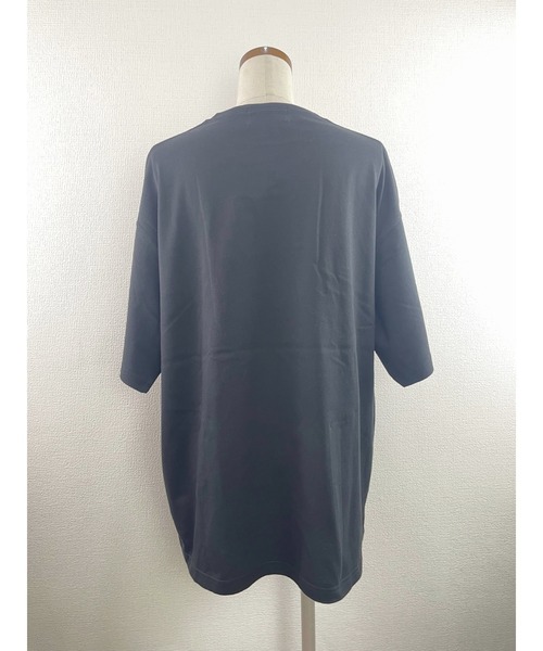 WORLD WIDE LOVE!（ワールドワイドラブ）の「N.O.N BIG TEE（Tシャツ/カットソー・レディース・オフホワイト/サックスブルー/ブラック・1）」の7枚目の写真