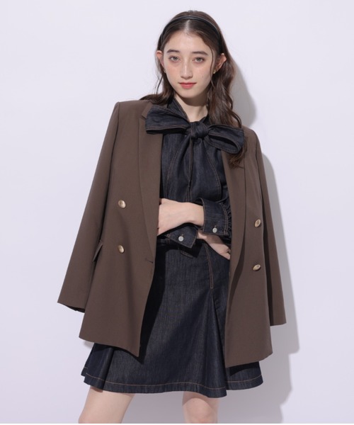 Rirandture（リランドチュール）の「ダブルジャケット（その他アウター・レディース・チャコールグレー/ネイビー/モカ・2/1/0）」の3枚目の写真